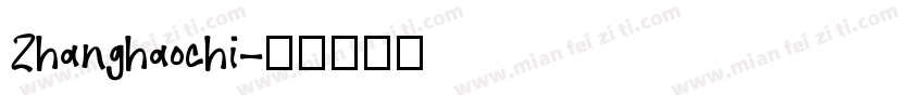 Zhanghaochi字体转换