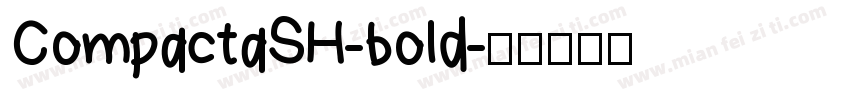 CompactaSH-bold字体转换