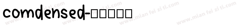 comdensed字体转换