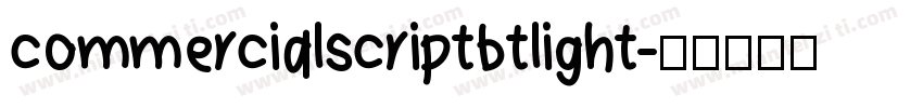 commercialscriptbtlight字体转换