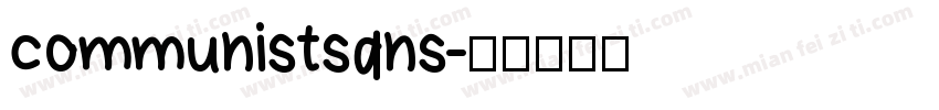 communistsans字体转换