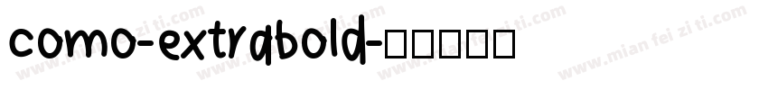 como-extrabold字体转换