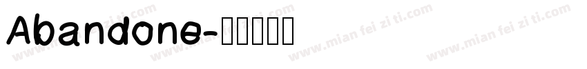 Abandone字体转换