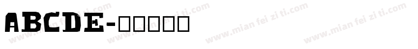 ABCDE字体转换