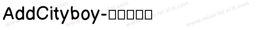 AddCityboy字体转换