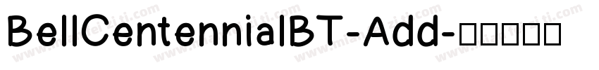 BellCentennialBT-Add字体转换