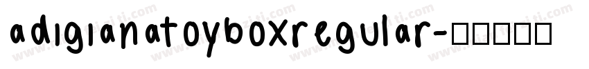 adigianatoyboxregular字体转换