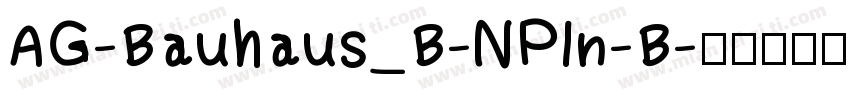 AG-Bauhaus_B-NPln-B字体转换
