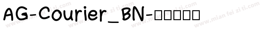 AG-Courier_BN字体转换