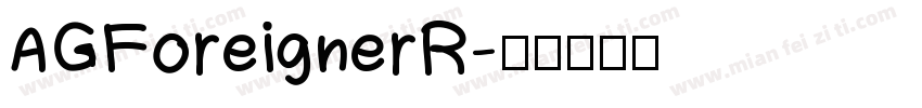 AGForeignerR字体转换