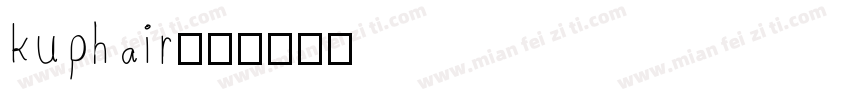 kuphair字体转换