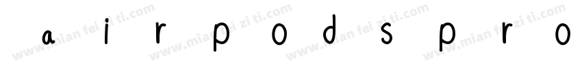 airpodspro字体转换