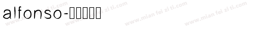 alfonso字体转换