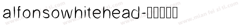 alfonsowhitehead字体转换