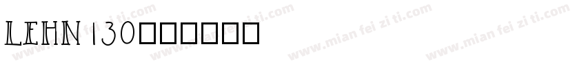 LEHN130字体转换
