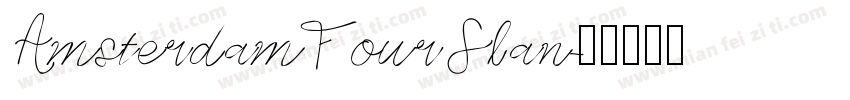 AmsterdamFourSlan字体转换
