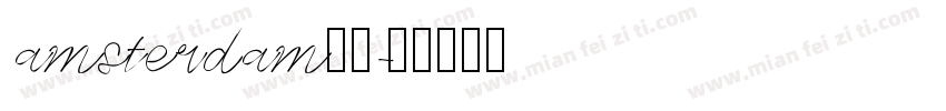 amsterdam字体字体转换