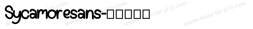 Sycamoresans字体转换