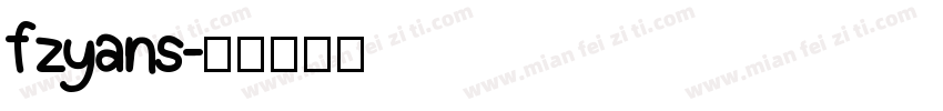 fzyans字体转换