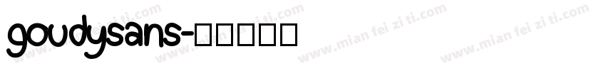 goudysans字体转换