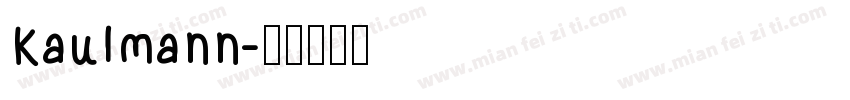 Kaulmann字体转换