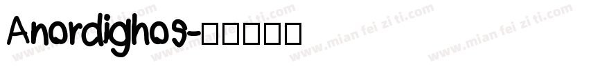 Anordighos字体转换