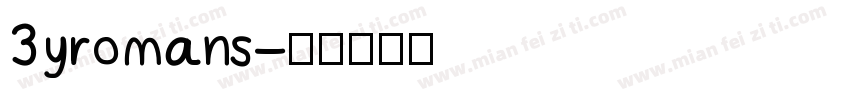 3yromans字体转换