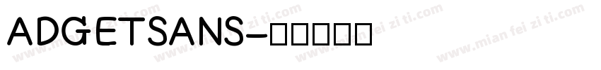 ADGETSANS字体转换