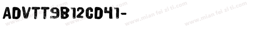 AdvTT9b12cd41字体转换