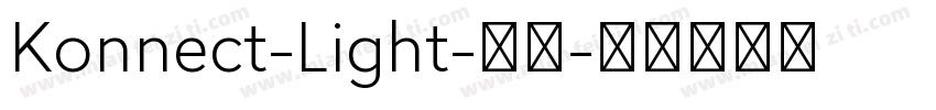 Konnect-Light-常规字体转换