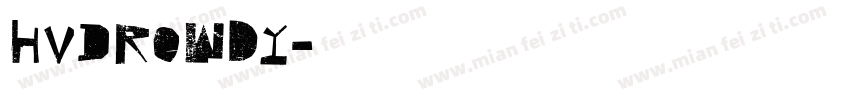 HVDRowdy字体转换