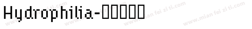 Hydrophilia字体转换
