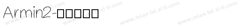 Armin2字体转换