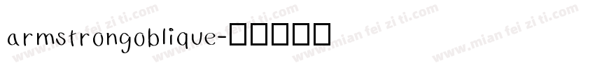 armstrongoblique字体转换