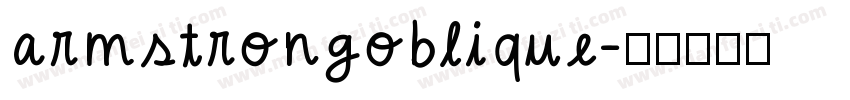 armstrongoblique字体转换