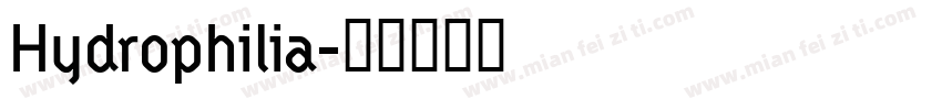 Hydrophilia字体转换