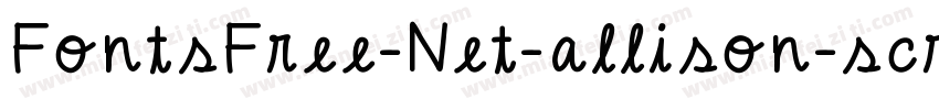 FontsFree-Net-allison-scriptregular字体转换