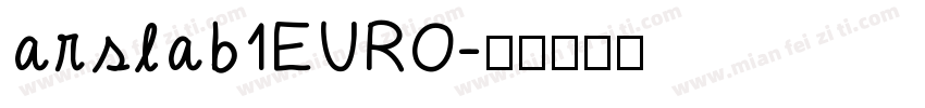 arslab1EURO字体转换