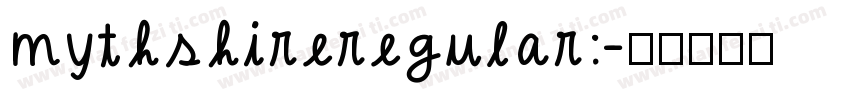 mythshireregular:字体转换