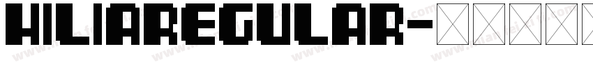 HILIAREGULAR字体转换