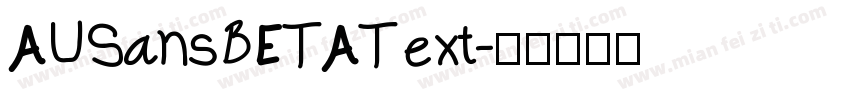 AUSansBETAText字体转换