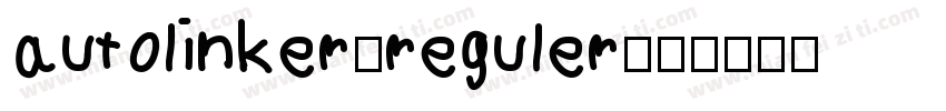 autolinker-reguler字体转换