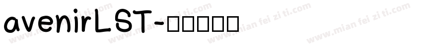 avenirLST字体转换