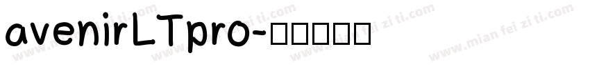 avenirLTpro字体转换