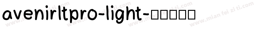 avenirltpro-light字体转换