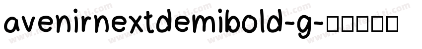 avenirnextdemibold-g字体转换