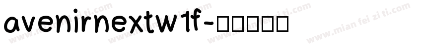 avenirnextw1f字体转换
