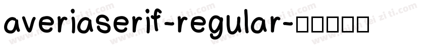 averiaserif-regular字体转换