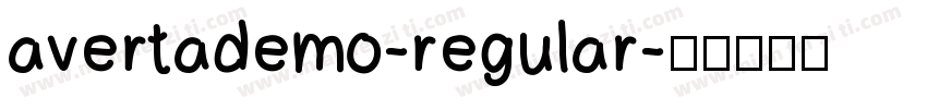 avertademo-regular字体转换