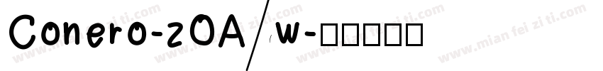 Conero-zOAw字体转换